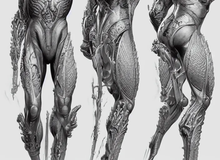 Image similar to a biologic man 4 1 6 0 by artgerm and ernt haeckel, trending on artstation