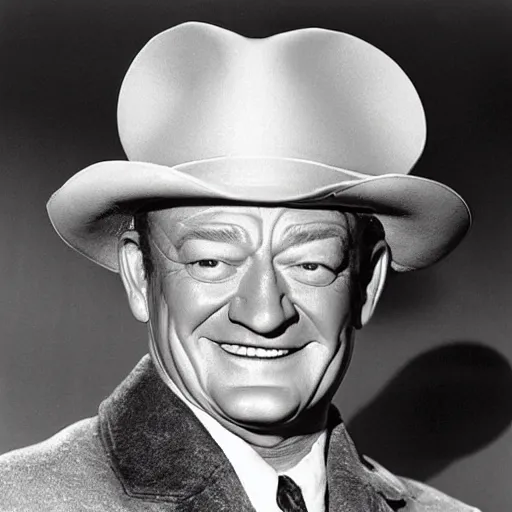 Image similar to “ john wayne in drag ”