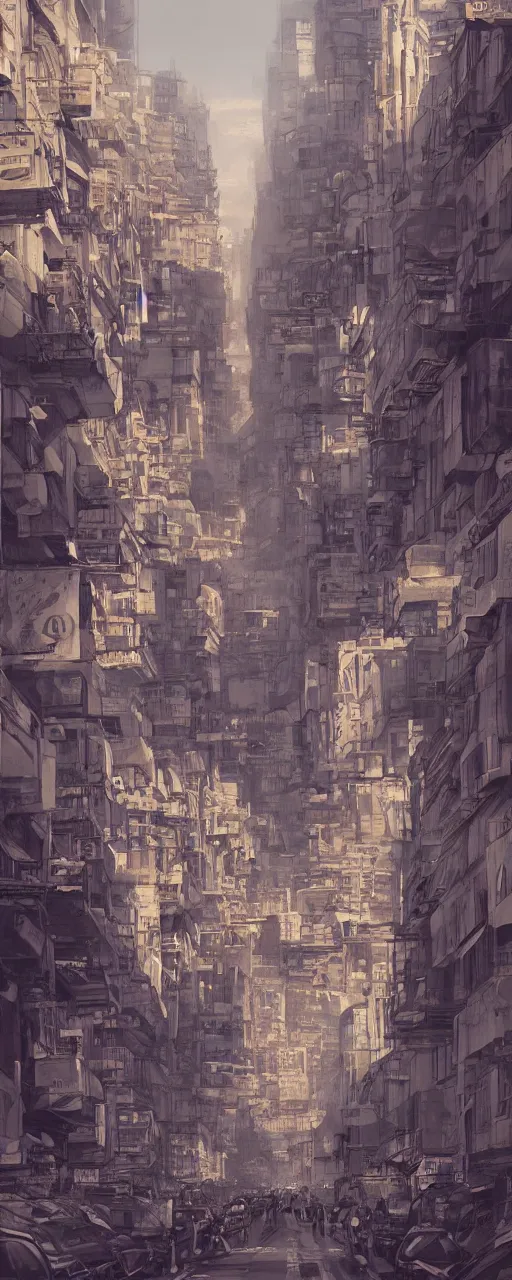 Image similar to bustling streets by Mikael Widegren on artstation