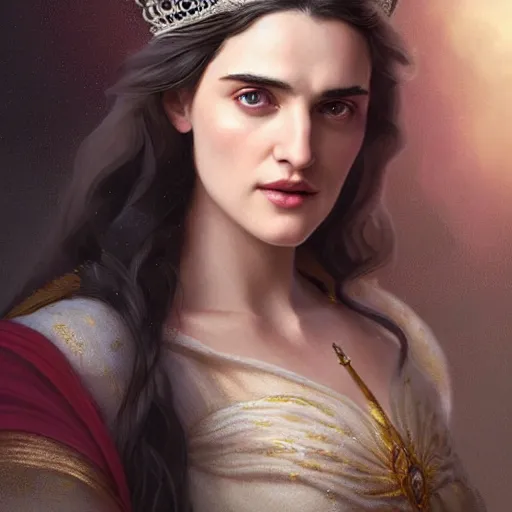 Image similar to beautiful & natural Katie McGrath as an Enlightenment-Era princess by Artgerm and Greg Rutkowski, intricate, elegant, highly detailed, digital painting, artstation, concept art, smooth, sharp focus, illustration