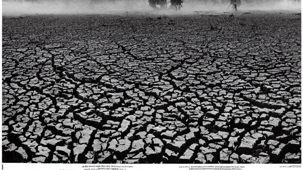 Prompt: 1 9 8 4 famine and drought in ethiopia, cover of new york times, wide - angle, dark, moody, 8 k