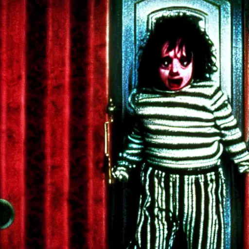 Image similar to Beetlejuice , film still from the movie The Shining