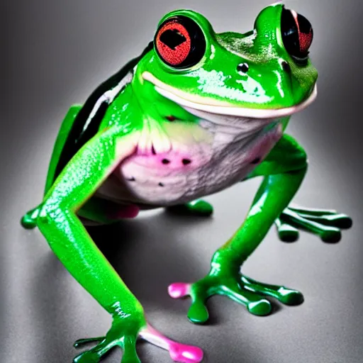 Image similar to a frog inspired by poison created by the make up artist hungry photographed by andrew thomas