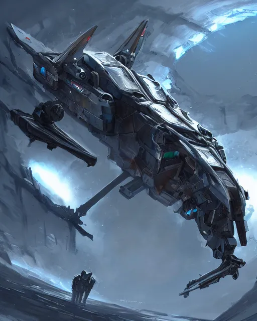 Image similar to Mech Carrier, 4k, Trending on Artstation and CG Society, ultradetailed concept art, anyone know the artist?