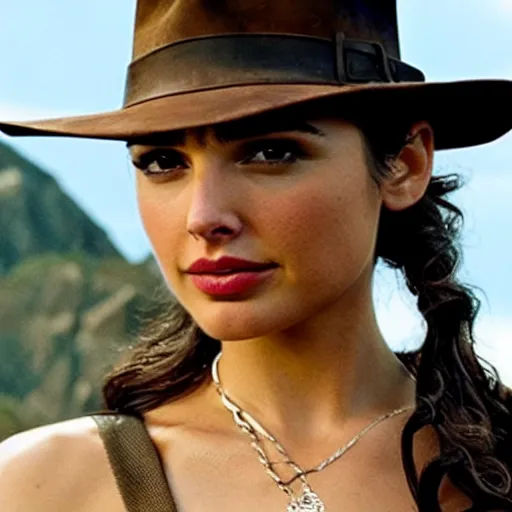 Prompt: gal gadot as indiana jones