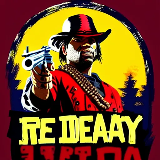 Image similar to Chief Keef in red dead redemption 2 4K quality digital art