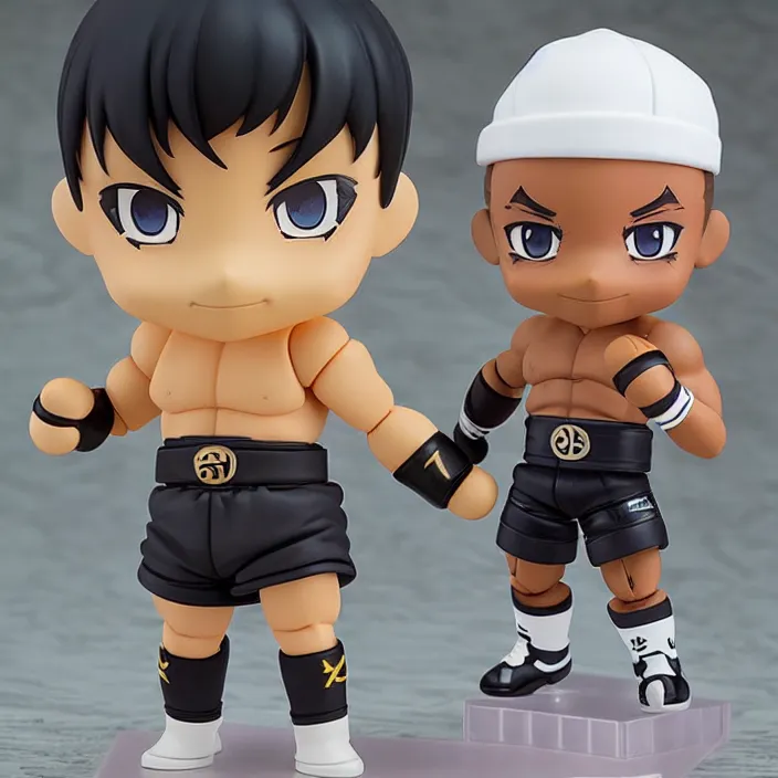 Prompt: mike tyson, an anime nendoroid of mike tyson, figurine, detailed product photo