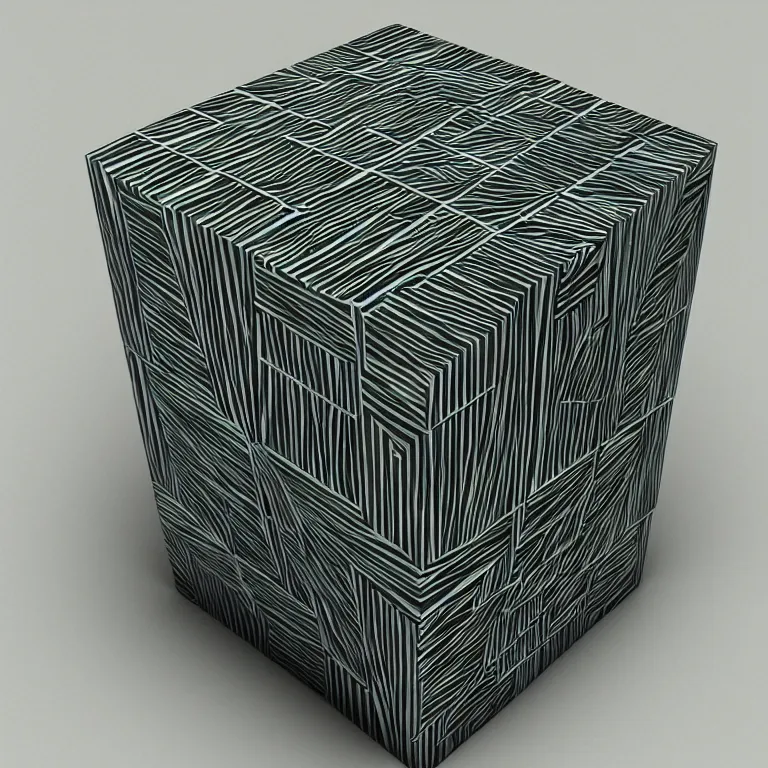 Prompt: 4 th dimensional cube