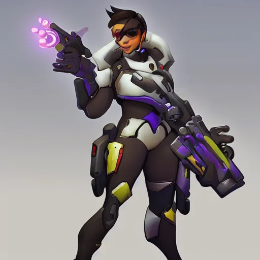 Image similar to concept art for a new overwatch character