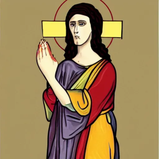 Prompt: woman jesus as a woman