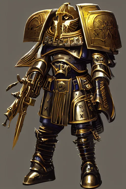 Image similar to armor portrait heros warhammer 4 0 k horus heresy fanart - the primarchs emperor by johannes helgeson animated with vfx concept artist & illustrator global illumination ray tracing hdr fanart arstation zbrush central hardmesh 8 k octane renderer comics stylized