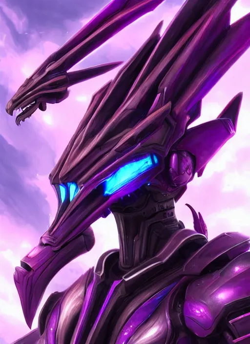 Image similar to cinematic goddess close shot, cosmic size beautiful stunning hot giant robot mecha female dragon, sharp cyborg dragon head, mawshot, metal ears, led purple eyes, smooth fuschia skin, smooth silver armor, in space, epic proportions, macro, epic size, epic scale, furry art, dragon art, giantess art, warframe fanart, furaffinity, octane