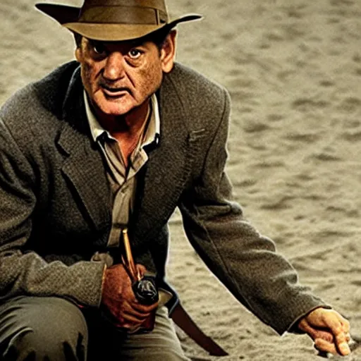 Image similar to bill murray as indiana jones