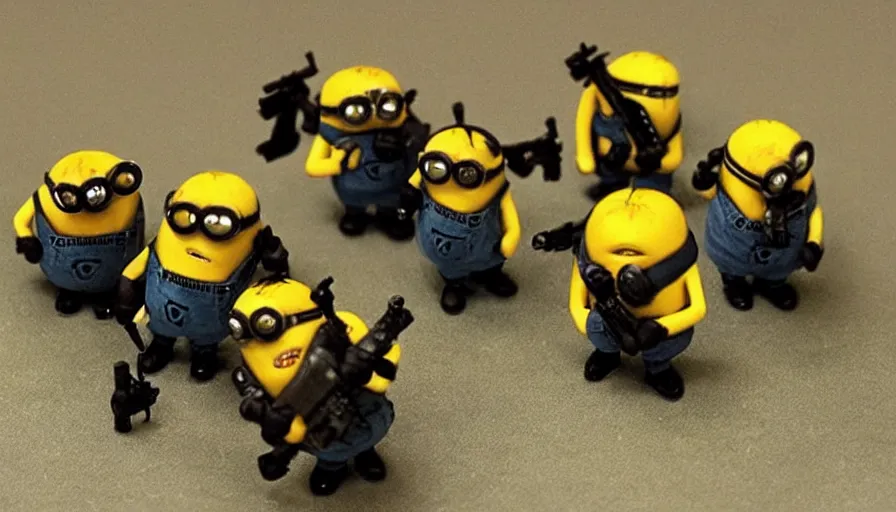 Prompt: “minions part of blackwater mercenary group”