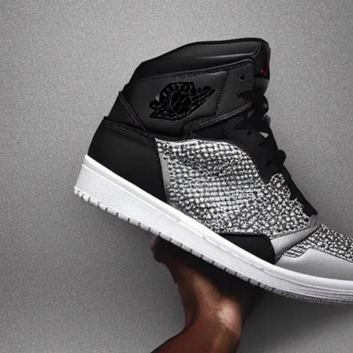 Image similar to jordan sneakers based off diamonds