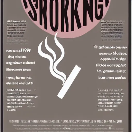 Image similar to an awareness poster about smoking