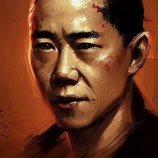 Image similar to “ portrait of jet li by greg rutkowski, young, attractive, highly detailed portrait, scifi, digital painting, artstation, concept art, smooth, sharp foccus ilustration, artstation hq ”