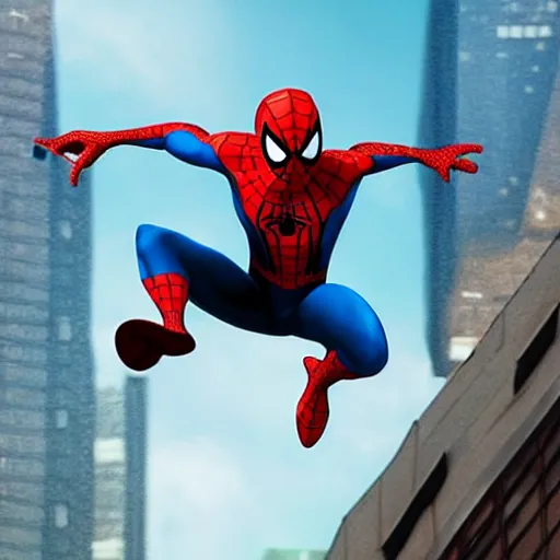 Image similar to spiderman by pixar