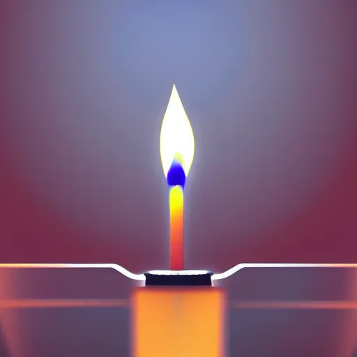 Prompt: glowing candle, highly detailed, digital art, sharp focus, sci fi