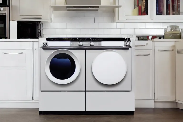 Prompt: googly eyes on appliances