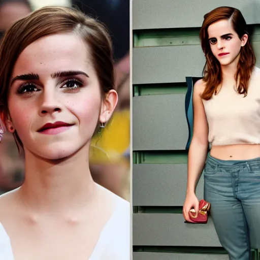 Image similar to emma watson as a pixar character