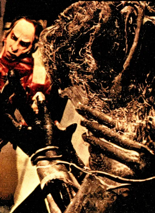 Prompt: horror practical fx of an android minotaur crushing by dario argento and david cronenberg 1 9 7 0