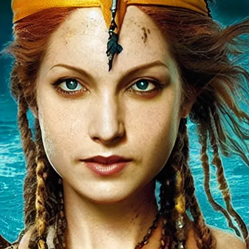 Prompt: real-life nami, a still of Pirates of the Caribbean