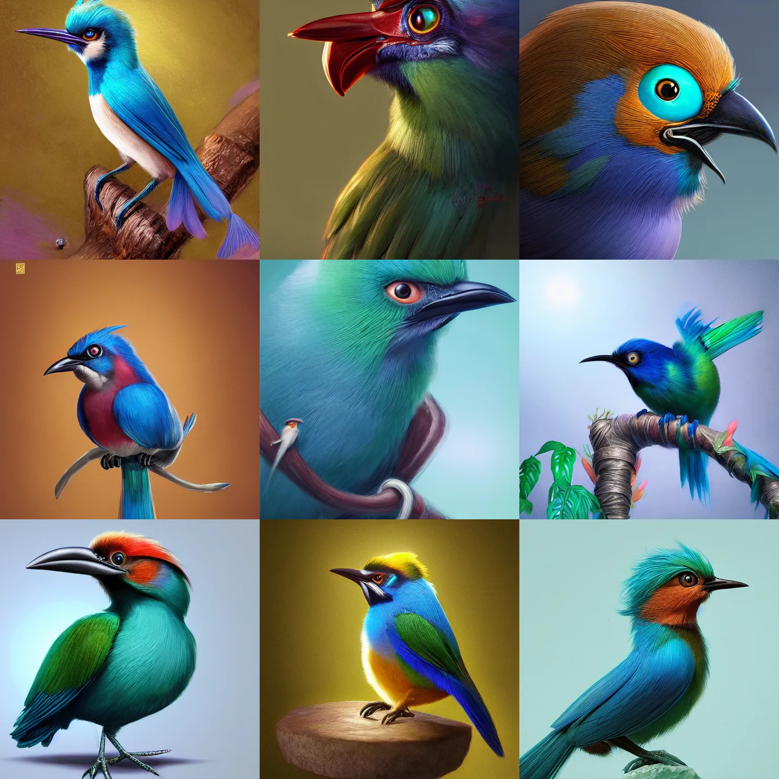 Prompt: motmot bird, hyper realistic, hyper detailed, digital art, trending in artstation, cinematic lighting, studio quality, smooth render, unreal engine 5 rendered, octane rendered, art style by klimt and nixeu and ian sprigger and wlop and krenz cushart