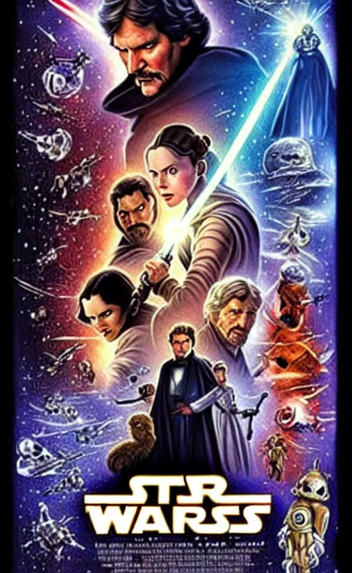 Image similar to exquisite lucasfilm poster art