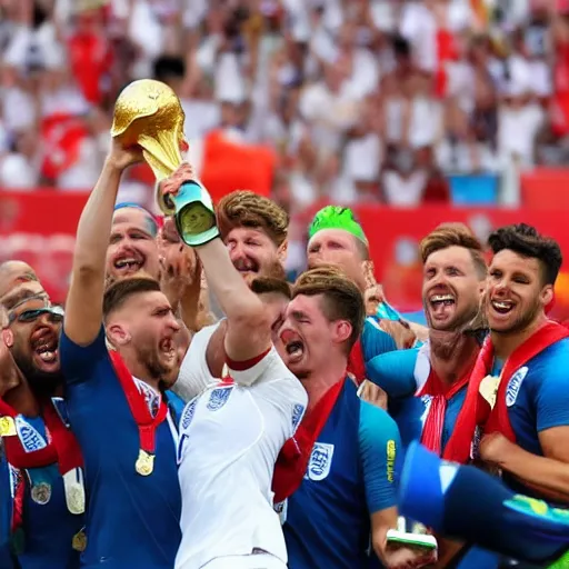 Prompt: England lifting the World Cup