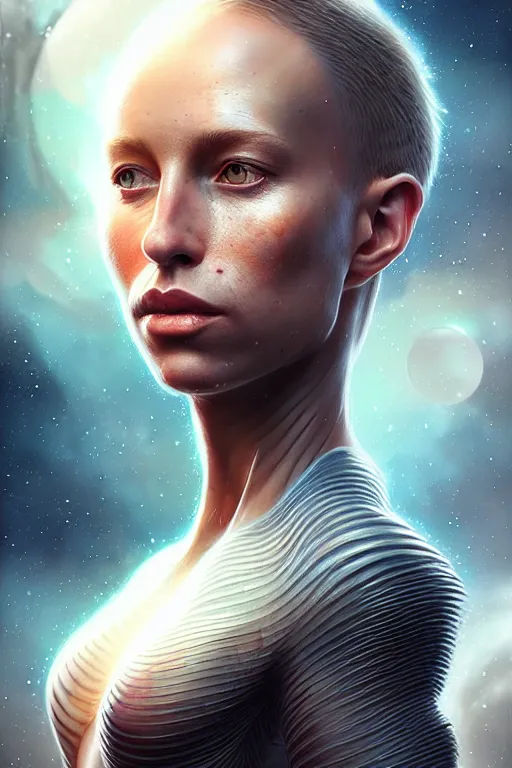 Prompt: epic professional digital art of gorgeous female starship captain, by leesha hannigan, iris van herpen, artstation, cgsociety, wlop, epic, much wow, much detail, gorgeous, detailed, masterpiece
