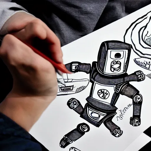 Drawing of Robot by InessA - Drawize Gallery!