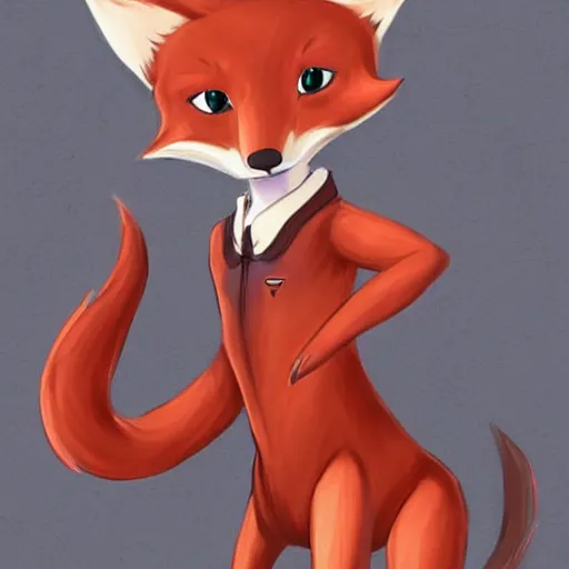 Image similar to an anthropomorphic fox, fursona!!!! trending on furaffinity, by kawacy, trending on artstation