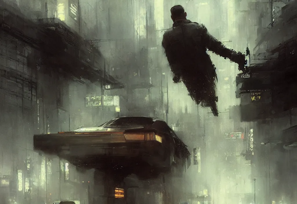 Image similar to bladerunner 2 0 4 9, by greg rutkowski, by jeremy mann, digital painting