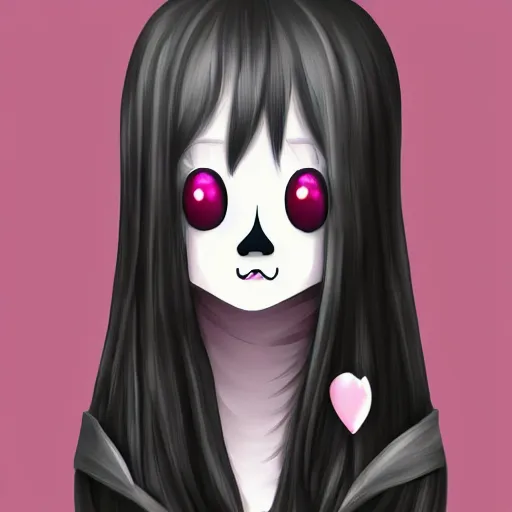 Image similar to “digital painting of a ghost in kawaii style”