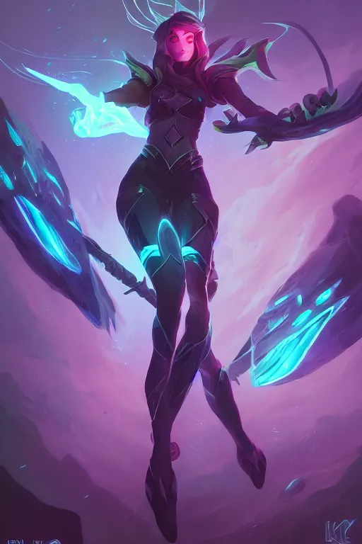 Prompt: elise league of legends wild rift hero champions arcane fantasy digital painting bioluminance alena aenami artworks in 4 k design by lois van baarle by sung choi by john kirby artgerm and greg rutkowski and magali villeneuve tank support marksman mage fighter assassin,