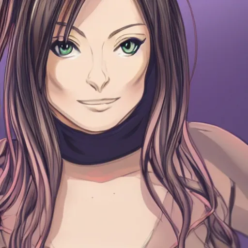 Image similar to olivia wilde anime portrait