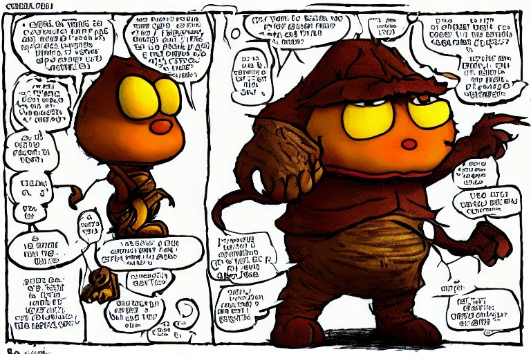 Image similar to Garfield, the final Dark Souls boss