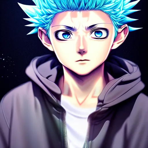 Image similar to killua zoldyck in rossdraws art, with thunderstorms, 8 k, bright colors, detailed face, details, sharp smooth, aykut aydogdu