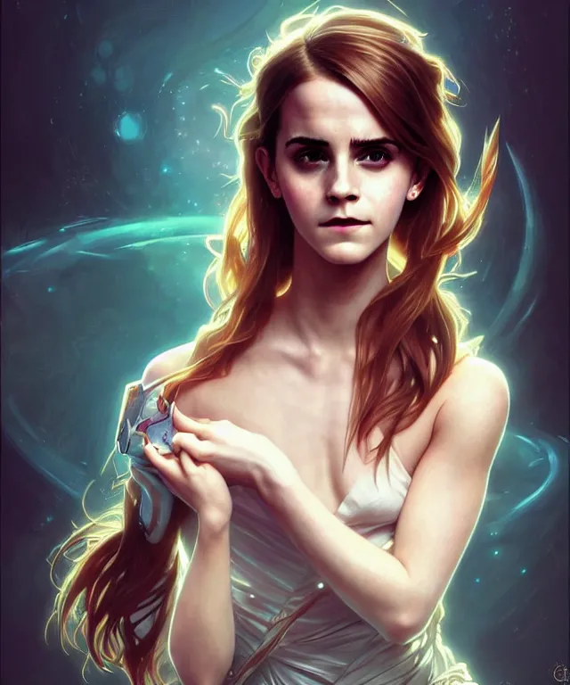 Prompt: Emma Watson as a pikchu, sci-fi, amber eyes, face, long hair, fantasy, intricate, elegant, highly detailed, digital painting, artstation, concept art, smooth, sharp focus, illustration, art by artgerm and greg rutkowski and alphonse mucha