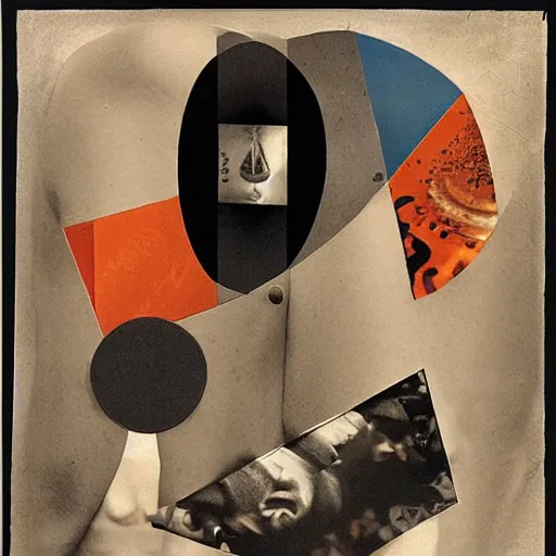 Prompt: abstract collage by hannah hoch