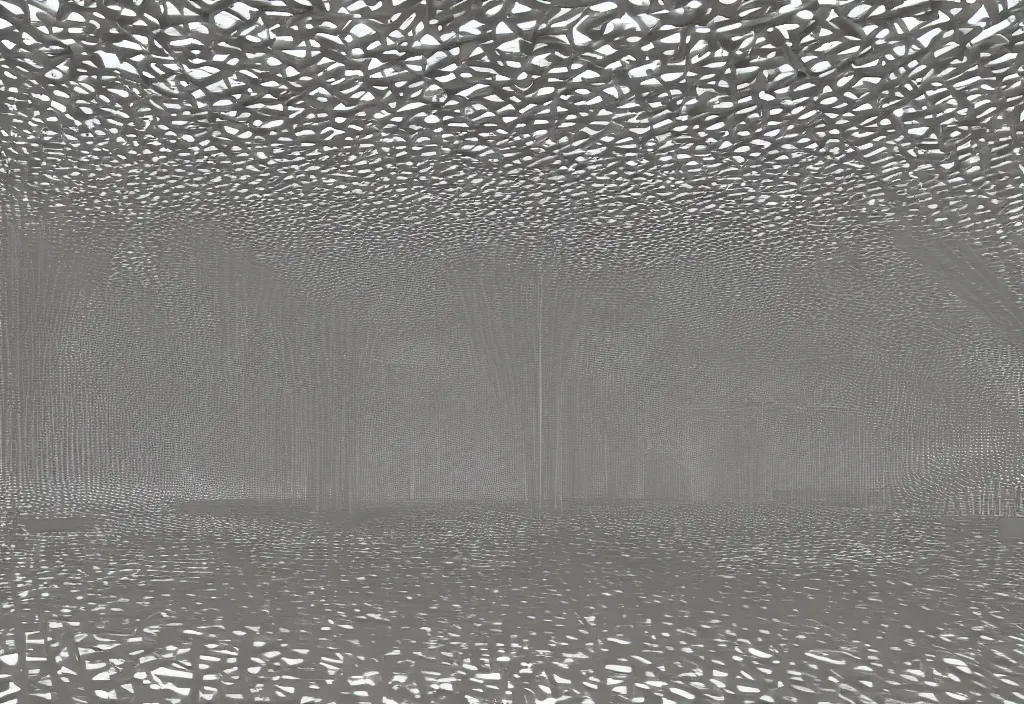 Image similar to A Stasis Chamber, Installation Art, by Ai Weiwei, V-Ray