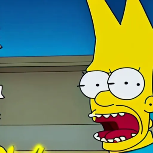 Image similar to bart simpson in rick and morty 4 k quality super realistic
