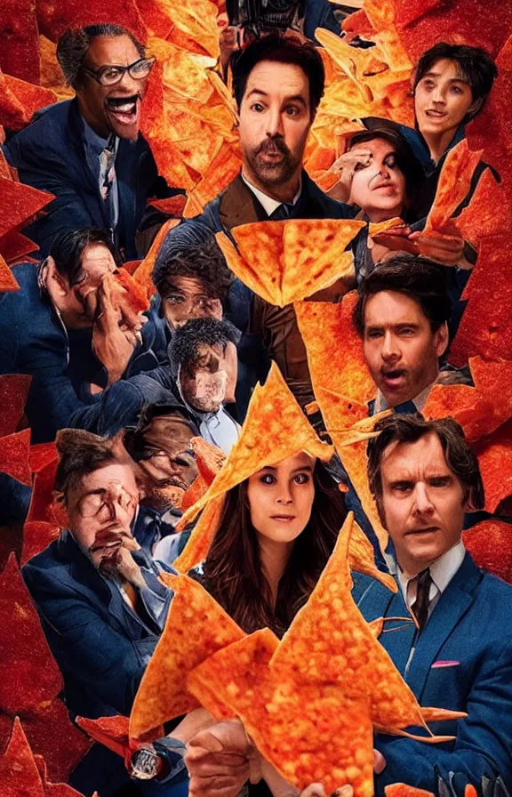 Prompt: movie poster of the Doritos movie. directed by Denis Villeneuve