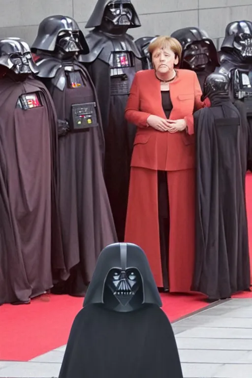 Image similar to Angela Merkel as Sith lord