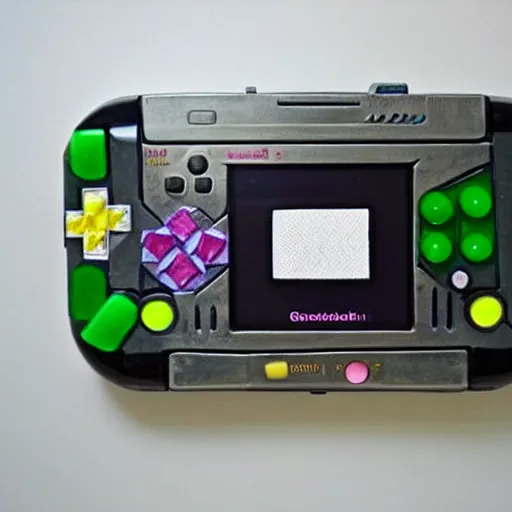 Image similar to gameboy made from gems