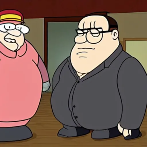 Image similar to peter griffin in the sopranos