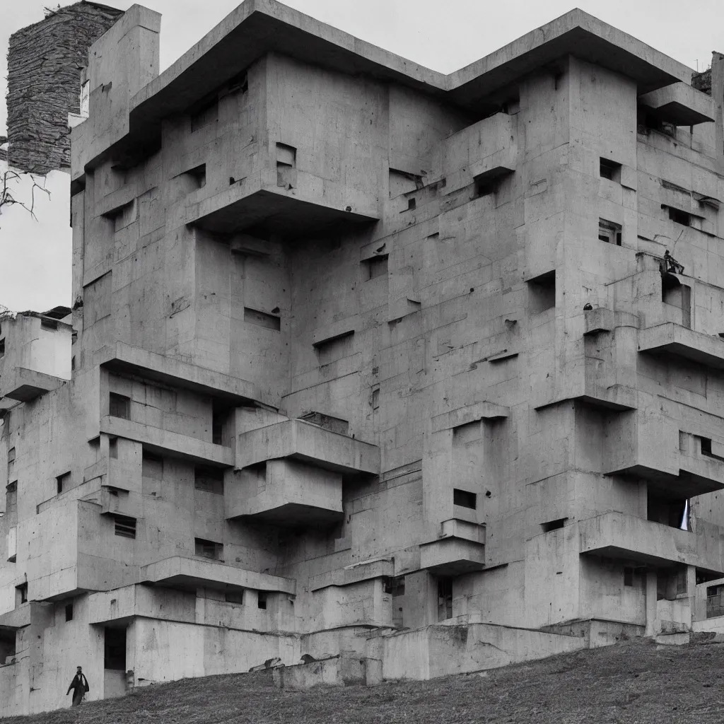 Image similar to the most ugly building by le corbusier