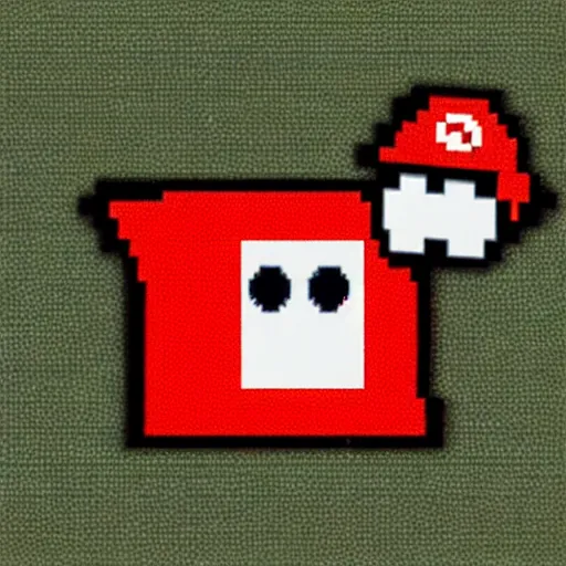 Prompt: super mario in wwii warfare