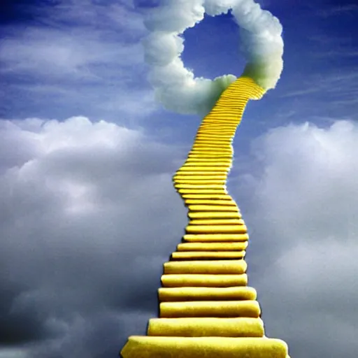 infinity steps made from cloud | Stable Diffusion